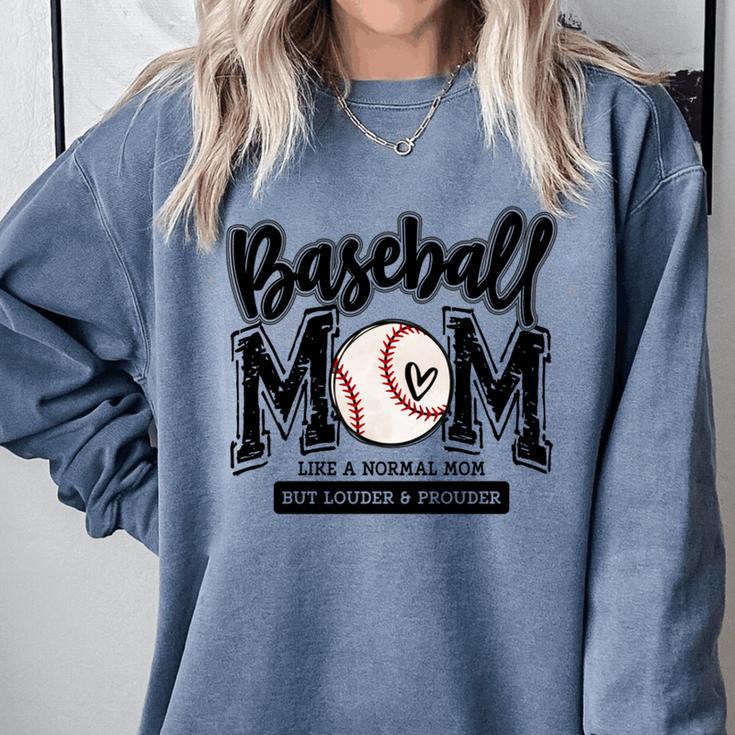 Baseball Mom Varsity Baseball Mama Cute Mother's Day Comfort Colors Sweatshirt