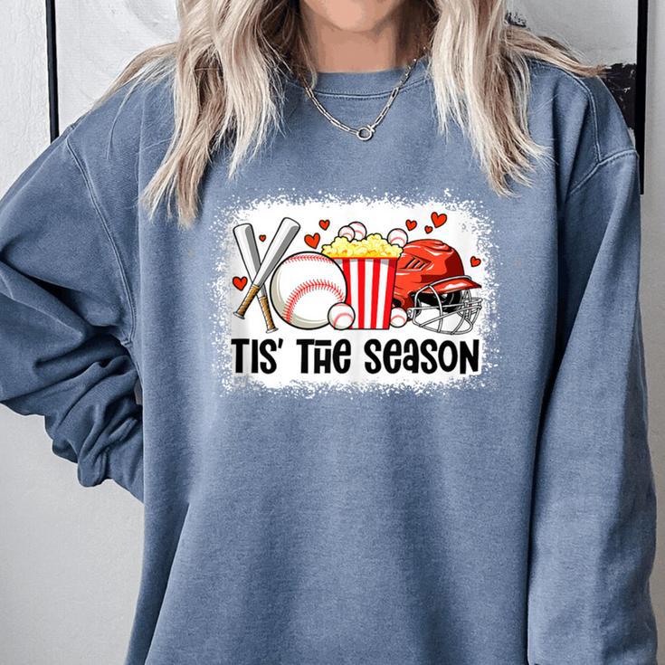 Baseball Mom Women Mama Season Baseball Lover Girls Boys Comfort Colors Sweatshirt