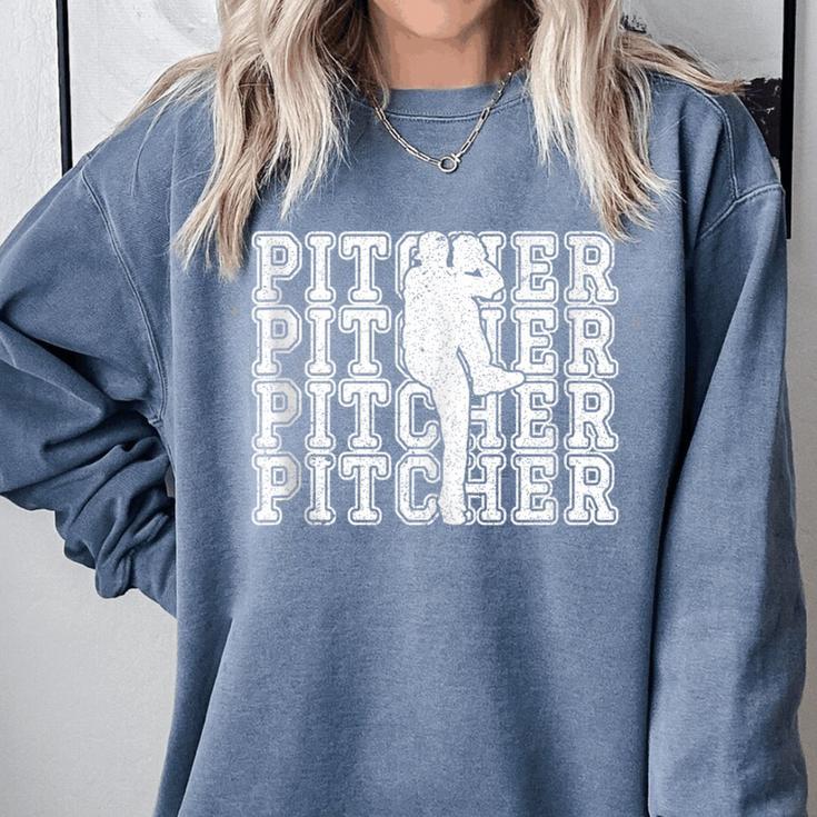 Baseball Pitcher Player Team Sport Lover Family Friends Fans Comfort Colors Sweatshirt Baseball Pitcher Player Team Sport Lover Family Friends Fans Comfort Colors Sweatshirt
