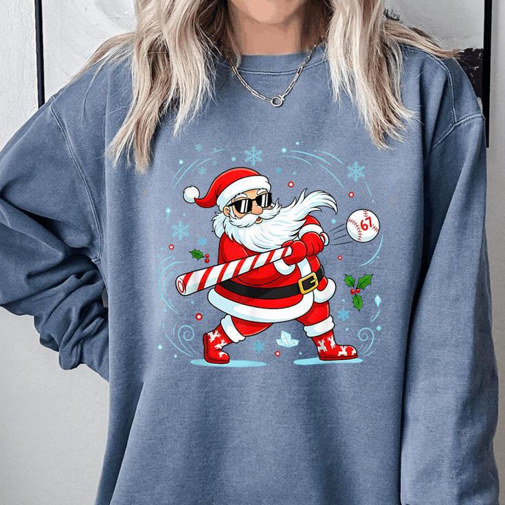 Baseball Santa 67 Christmas Xmas Pajamas Boys Kid Comfort Colors Sweatshirt Baseball Santa 67 Christmas Xmas Pajamas Boys Kid Comfort Colors Sweatshirt