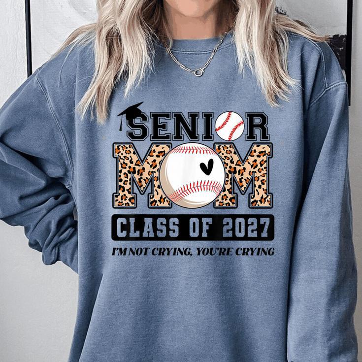 Baseball Senior Class Of 2027 Senior 2027 Graduation Women Comfort Colors Sweatshirt