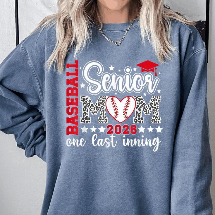 Baseball Senior Mom 2026 Last Inning Baseball Senior Mama Comfort Colors Sweatshirt