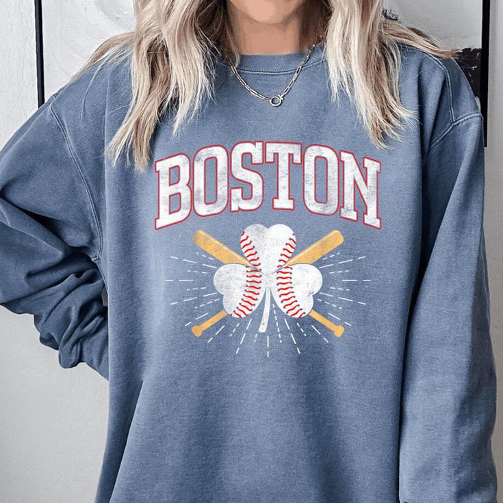 Baseball Shamrock Boston Massachusetts St Patrick’s Day Comfort Colors Sweatshirt Baseball Shamrock Boston Massachusetts St Patrick’s Day Comfort Colors Sweatshirt