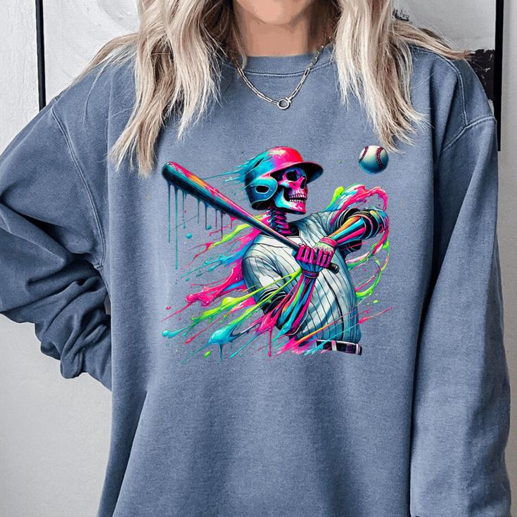 Baseball Skeleton Ice Cream Drip Baseball Boys Youth Comfort Colors Sweatshirt Baseball Skeleton Ice Cream Drip Baseball Boys Youth Comfort Colors Sweatshirt