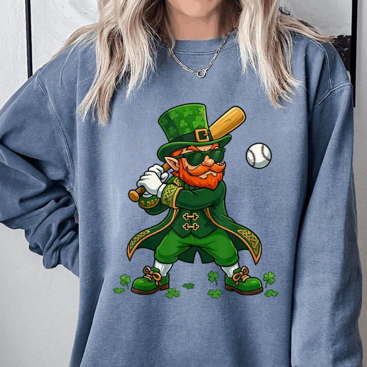 Baseball St Patricks Day Leprechaun Boys Girls Men Women Comfort Colors Sweatshirt Baseball St Patricks Day Leprechaun Boys Girls Men Women Comfort Colors Sweatshirt