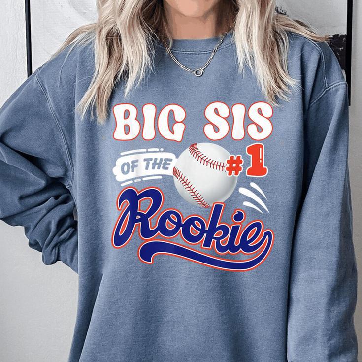 Big Sis Rookie Of Year 1st Birthday Baseball Theme Matching Comfort Colors Sweatshirt Big Sis Rookie Of Year 1st Birthday Baseball Theme Matching Comfort Colors Sweatshirt