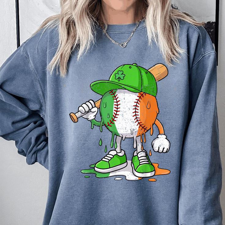 Boys St Patricks Day Irish Flag Kids Baseball Ice Cream Drip Comfort Colors Sweatshirt Boys St Patricks Day Irish Flag Kids Baseball Ice Cream Drip Comfort Colors Sweatshirt