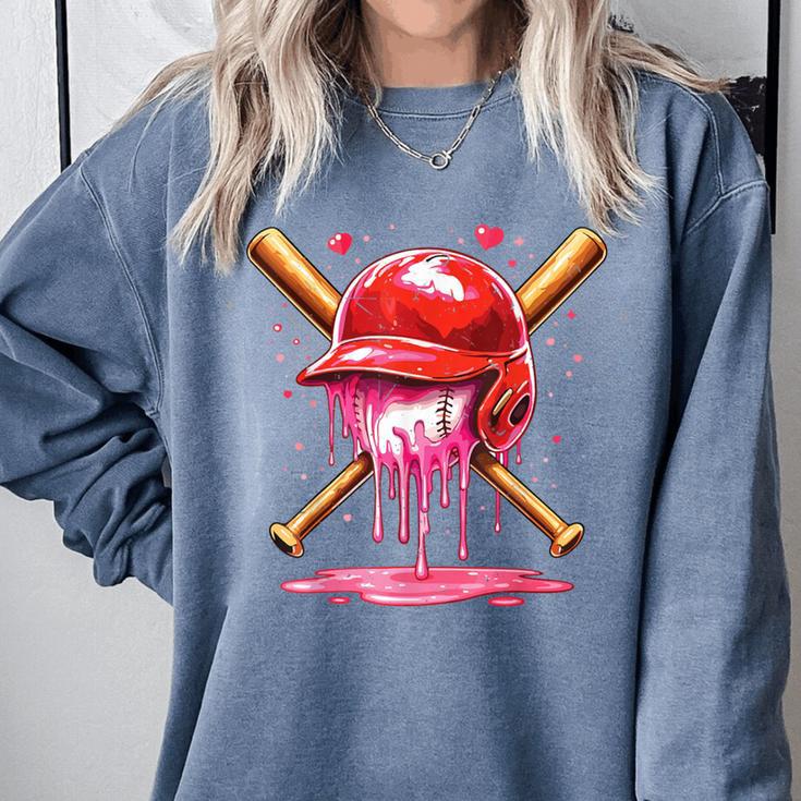 Boys Valentine Day Baseball Helmet Drip Ice-Cream Youth Kids Comfort Colors Sweatshirt Boys Valentine Day Baseball Helmet Drip Ice-Cream Youth Kids Comfort Colors Sweatshirt