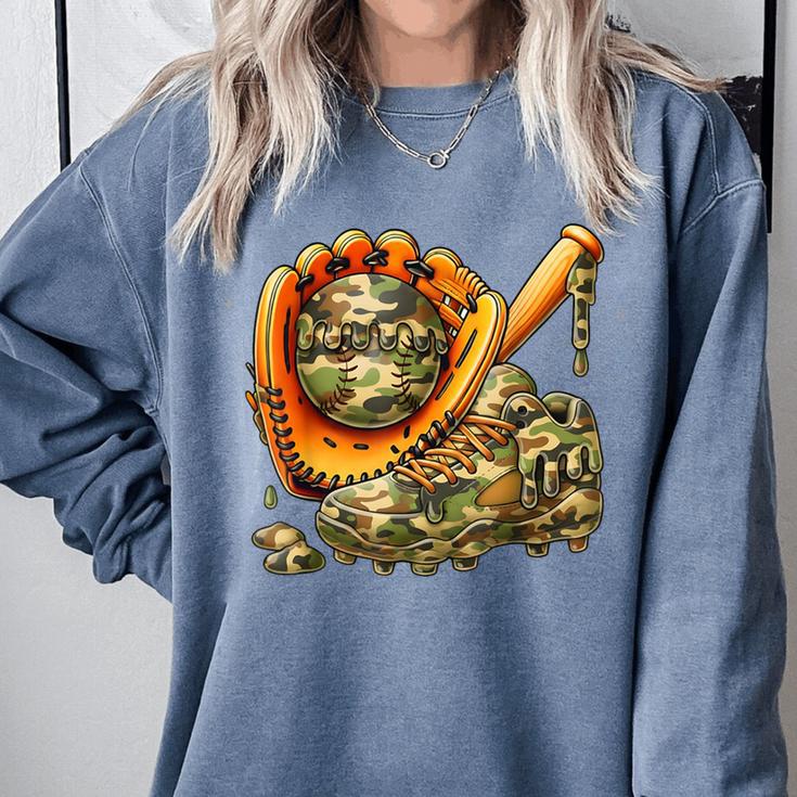 Camo Ice Cream Drip Baseball Stuff Baseball Drip Boys Comfort Colors Sweatshirt Camo Ice Cream Drip Baseball Stuff Baseball Drip Boys Comfort Colors Sweatshirt