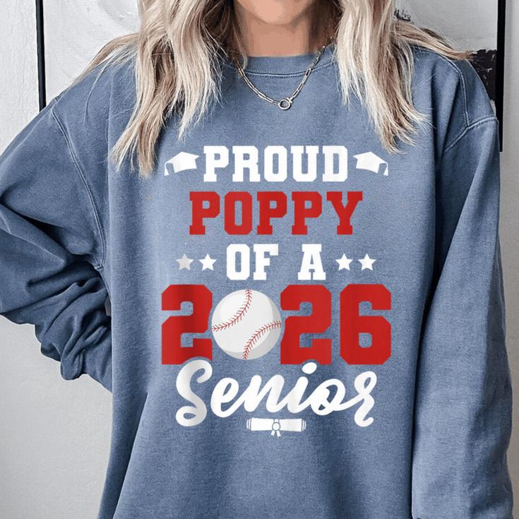 Class Of 2026 Senior Year Baseball Poppy 2026 Graduate Comfort Colors Sweatshirt