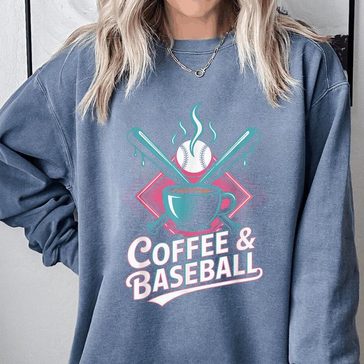 Coffee And Baseball Baseball Player Comfort Colors Sweatshirt Coffee And Baseball Baseball Player Comfort Colors Sweatshirt