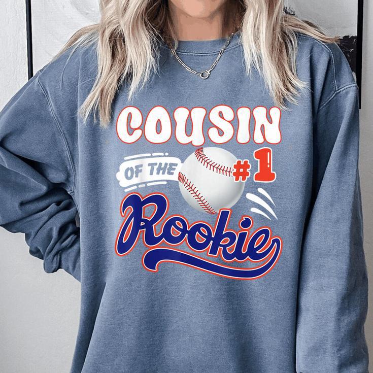 Cousin Rookie Of Year 1st Birthday Baseball Theme Matching Comfort Colors Sweatshirt Cousin Rookie Of Year 1st Birthday Baseball Theme Matching Comfort Colors Sweatshirt