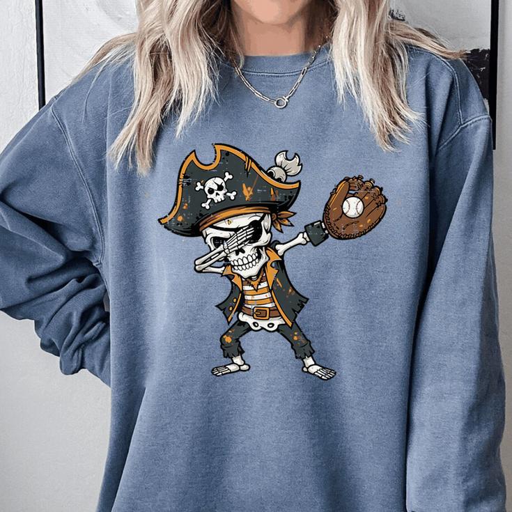 Dabbing Pirate Skeleton Baseball Dab Costume Boys Kids Men Comfort Colors Sweatshirt Dabbing Pirate Skeleton Baseball Dab Costume Boys Kids Men Comfort Colors Sweatshirt