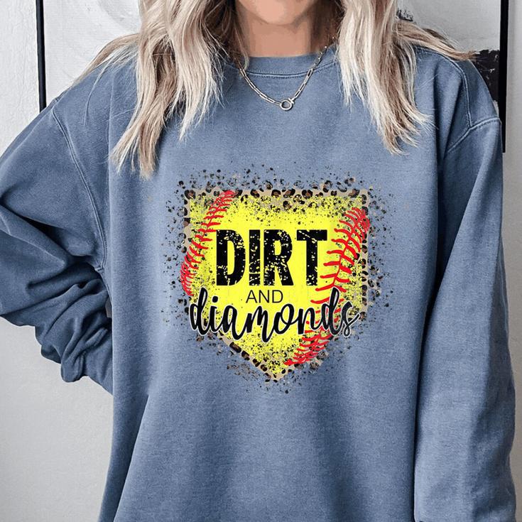 Dirt And Diamonds Baseball Leopard Baseball Mom Comfort Colors Sweatshirt Dirt And Diamonds Baseball Leopard Baseball Mom Comfort Colors Sweatshirt