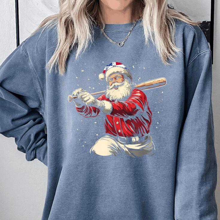 Dominican Santa Christmas Beisbol Baseball Dominicano Comfort Colors Sweatshirt Dominican Santa Christmas Beisbol Baseball Dominicano Comfort Colors Sweatshirt