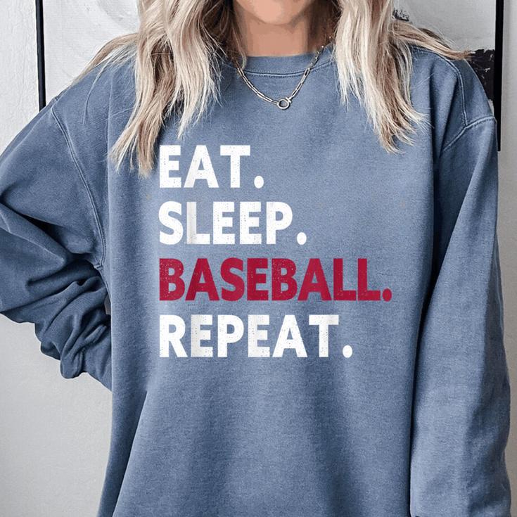 Eat Sleep Baseball Repeat Baseball Player Comfort Colors Sweatshirt Eat Sleep Baseball Repeat Baseball Player Comfort Colors Sweatshirt