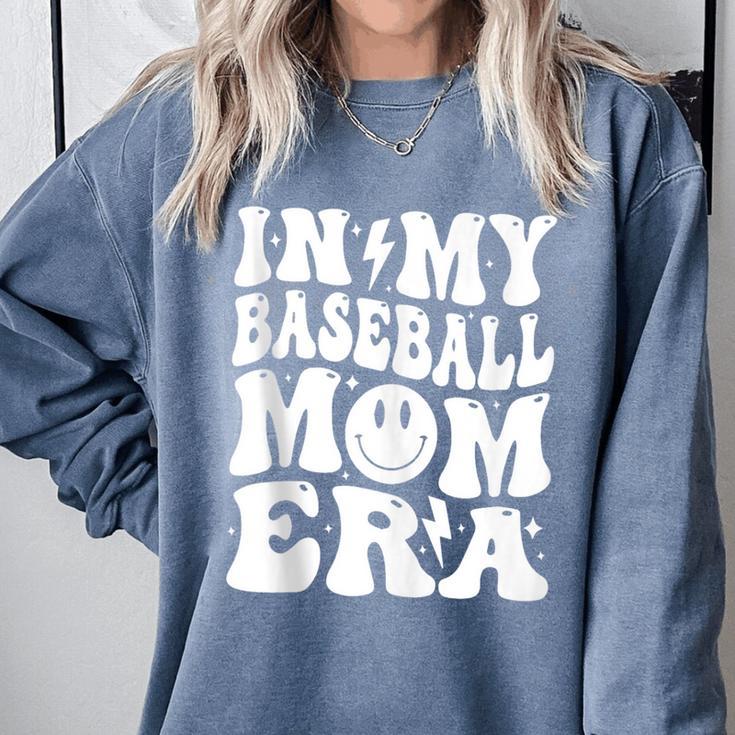 Family Mama In My Baseball Mom Era Comfort Colors Sweatshirt