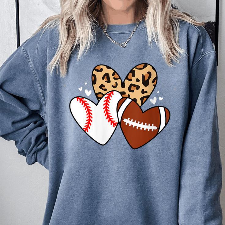 Football Baseball Heart Football Baseball Mom Comfort Colors Sweatshirt Football Baseball Heart Football Baseball Mom Comfort Colors Sweatshirt