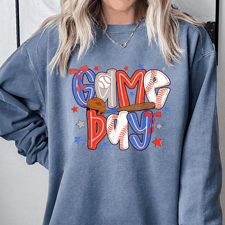 Game Day Baseball Lover Field Day Men Women Kid Comfort Colors Sweatshirt Game Day Baseball Lover Field Day Men Women Kid Comfort Colors Sweatshirt