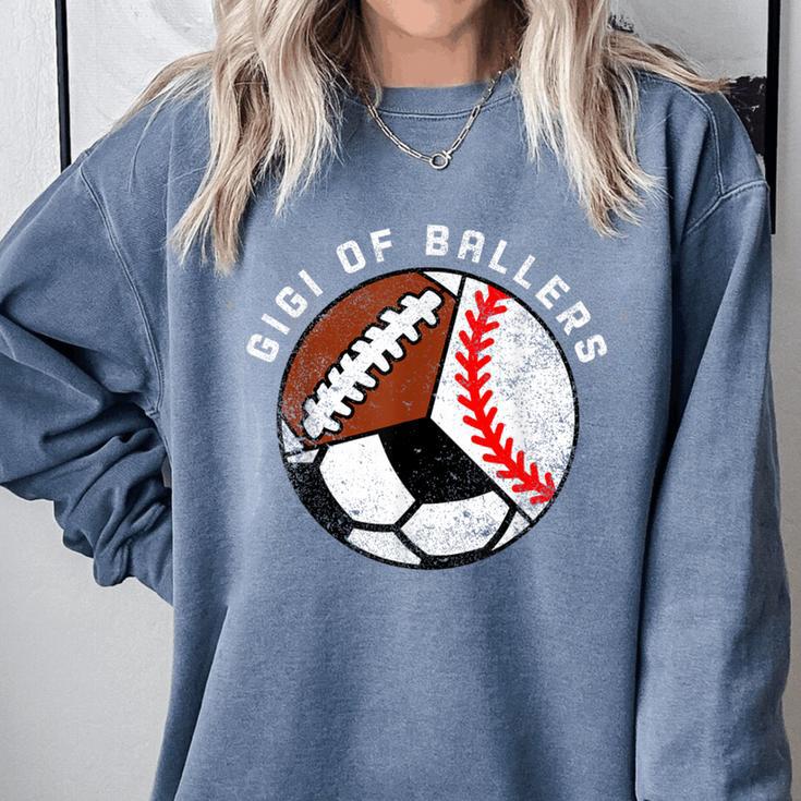 Gigi Of Ballers Baseball Soccer Football Gigi Comfort Colors Sweatshirt Gigi Of Ballers Baseball Soccer Football Gigi Comfort Colors Sweatshirt