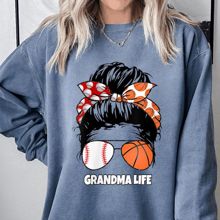 Grandma Life Basketball And Baseball Mom Funny Comfort Colors Sweatshirt Grandma Life Basketball And Baseball Mom Funny Comfort Colors Sweatshirt