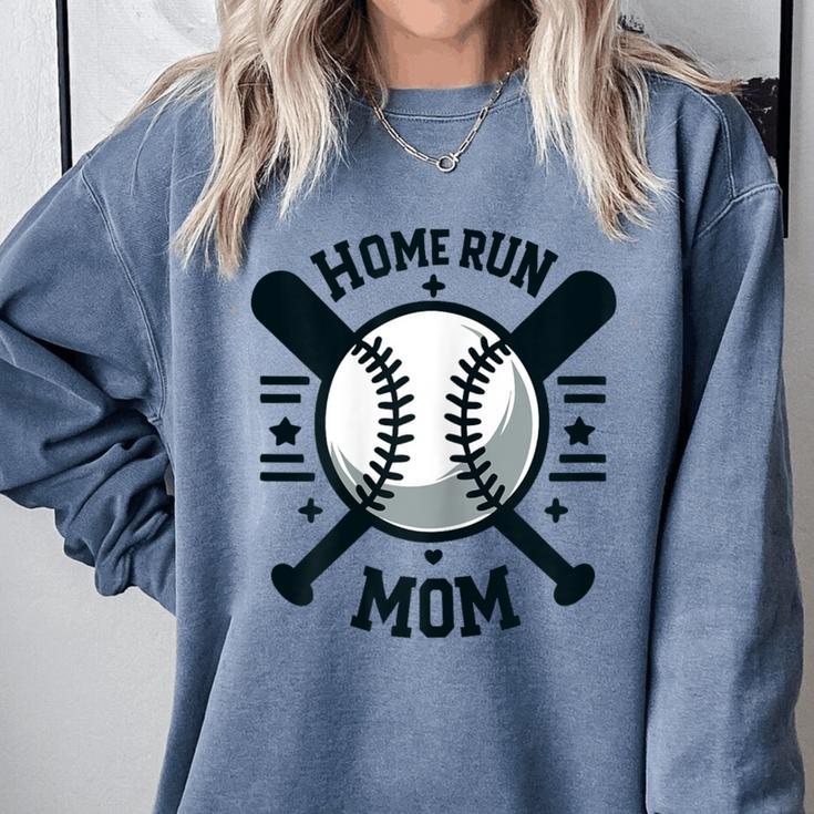 Home Run Mom Shirt Baseball Mom Mother's Day Comfort Colors Sweatshirt