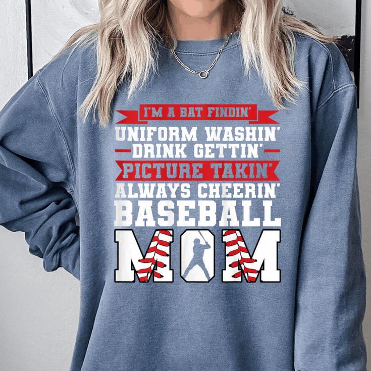 I'm a Bat Findin Washin' Baseball Mom Baseball Comfort Colors Sweatshirt
