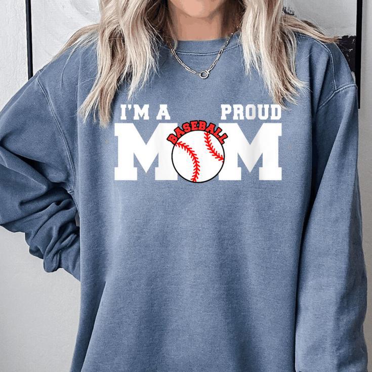 I'm A Proud Mom Baseball Mom Comfort Colors Sweatshirt I'm A Proud Mom Baseball Mom Comfort Colors Sweatshirt
