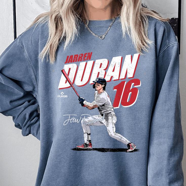 Jarren Duran Boston MLB Baseball Players MLBJDU204M Comfort Colors Sweatshirt Jarren Duran Boston MLB Baseball Players MLBJDU204M Comfort Colors Sweatshirt