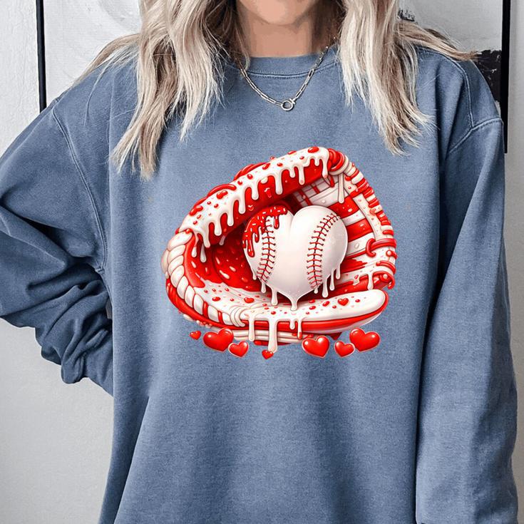 Kid Drip Ice Cream Baseball Heart Catcher Valentines Day Boy Comfort Colors Sweatshirt Kid Drip Ice Cream Baseball Heart Catcher Valentines Day Boy Comfort Colors Sweatshirt