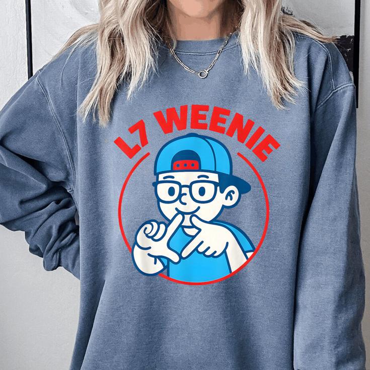 L7 Weenie Baseball Softball Comfort Colors Sweatshirt L7 Weenie Baseball Softball Comfort Colors Sweatshirt