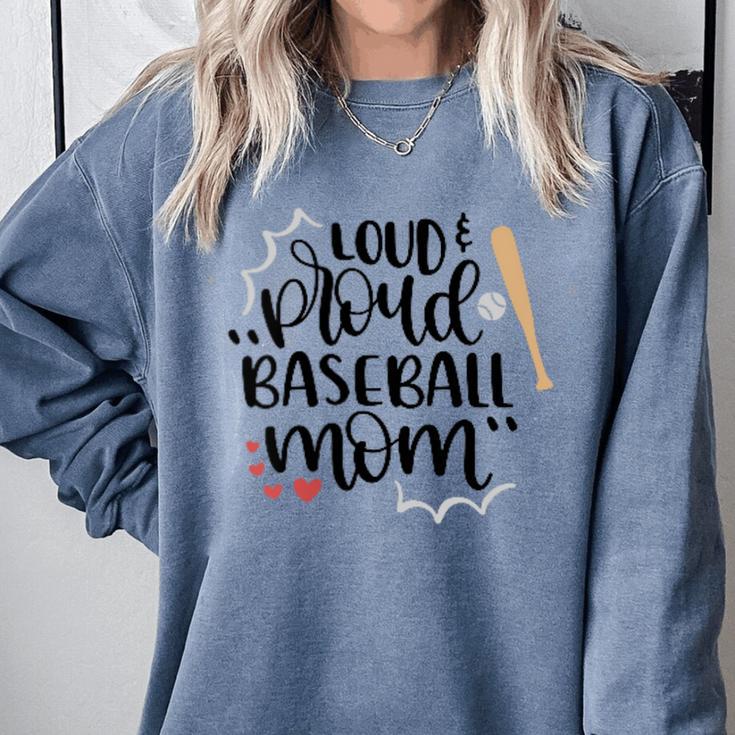 Loud & Proud Baseball Mom Comfort Colors Sweatshirt Loud & Proud Baseball Mom Comfort Colors Sweatshirt