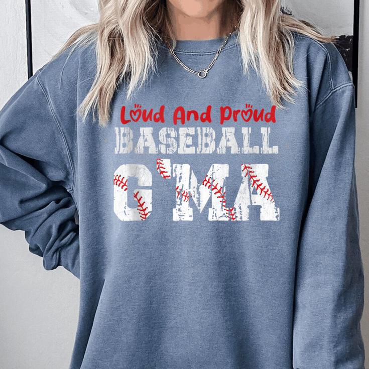 Loud And Proud Baseball G'Ma Baseball Mom Comfort Colors Sweatshirt Loud And Proud Baseball G'Ma Baseball Mom Comfort Colors Sweatshirt