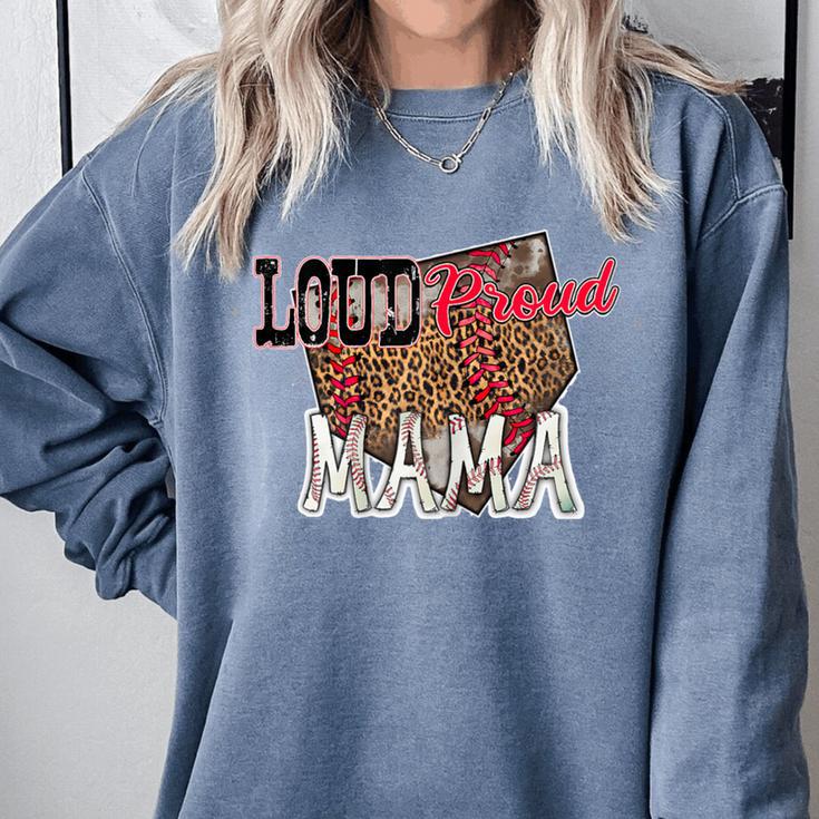 Loud Proud Mama Baseball Mom Comfort Colors Sweatshirt Loud Proud Mama Baseball Mom Comfort Colors Sweatshirt