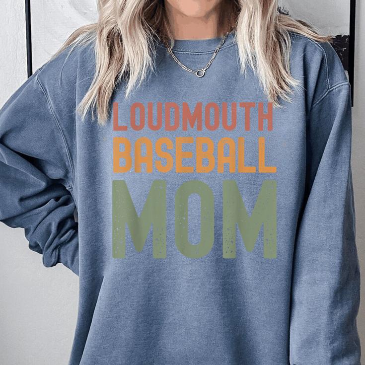 Loudmouth Baseball Mom Mother's Day Sports Cute Comfort Colors Sweatshirt Loudmouth Baseball Mom Mother's Day Sports Cute Comfort Colors Sweatshirt