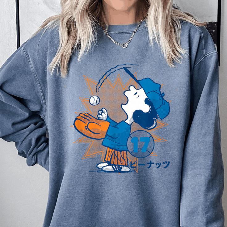 Lucy Van Pelt Baseball Catch Comfort Colors Sweatshirt