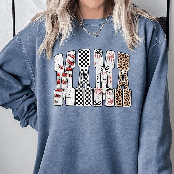 Mama Baseball Season Happy Game Day Trendy Sports Mom Comfort Colors Sweatshirt Mama Baseball Season Happy Game Day Trendy Sports Mom Comfort Colors Sweatshirt