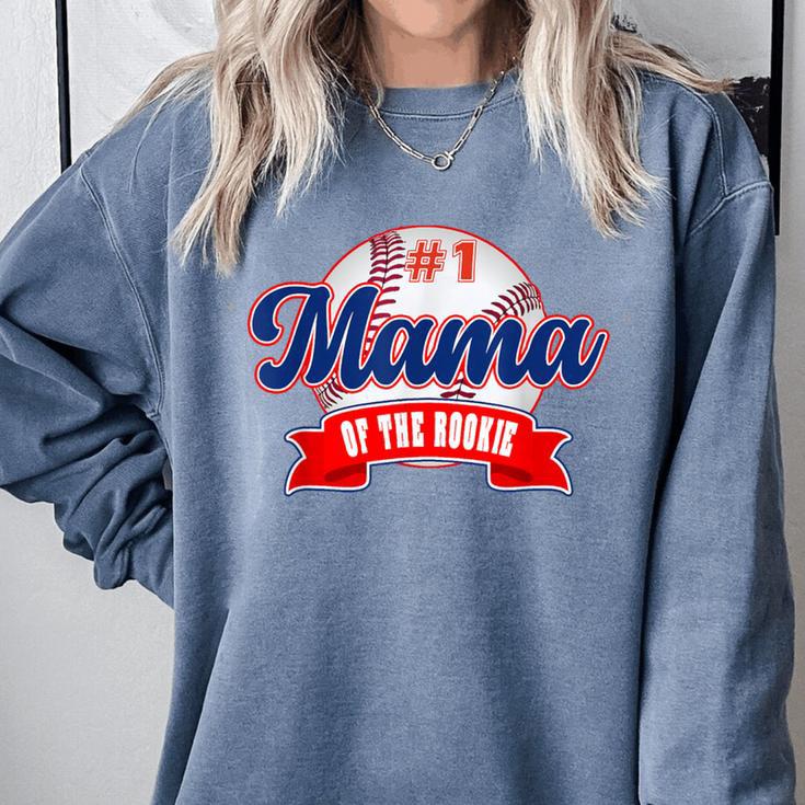 Mama Rookie Of Year 1st Birthday Baseball Theme Matching Comfort Colors Sweatshirt