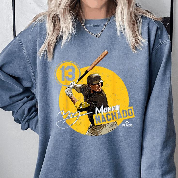Manny Machado San Diego MLB Baseball Players MLBMAC4056 Comfort Colors Sweatshirt Manny Machado San Diego MLB Baseball Players MLBMAC4056 Comfort Colors Sweatshirt