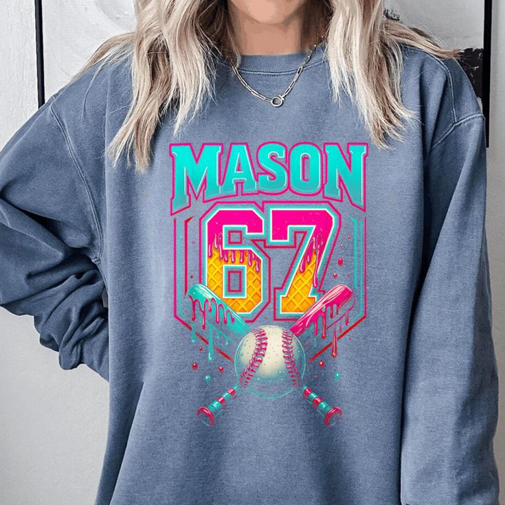 Mason 67 Ice Cream Drip Baseball Ice Cream Drip Comfort Colors Sweatshirt Mason 67 Ice Cream Drip Baseball Ice Cream Drip Comfort Colors Sweatshirt