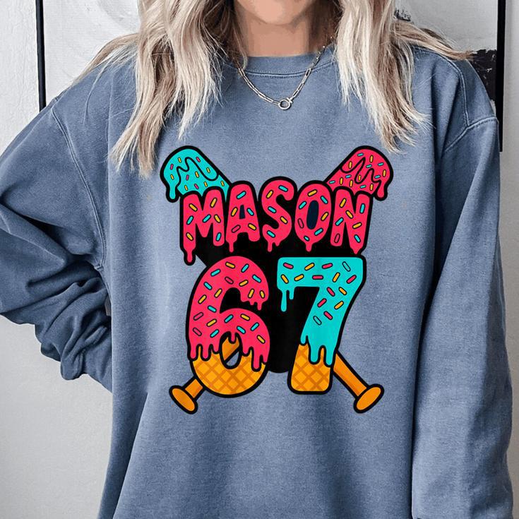 Mason 67 Ice Cream Drip Baseball Meme Comfort Colors Sweatshirt Mason 67 Ice Cream Drip Baseball Meme Comfort Colors Sweatshirt