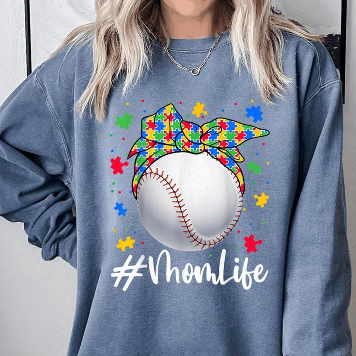 Messy Ball Puzzle Baseball Mom Life Autism Awareness Month Comfort Colors Sweatshirt Messy Ball Puzzle Baseball Mom Life Autism Awareness Month Comfort Colors Sweatshirt