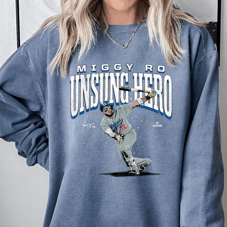 Miguel Rojas Unsung Hero Los Angeles Baseball MLBPA Comfort Colors Sweatshirt Miguel Rojas Unsung Hero Los Angeles Baseball MLBPA Comfort Colors Sweatshirt