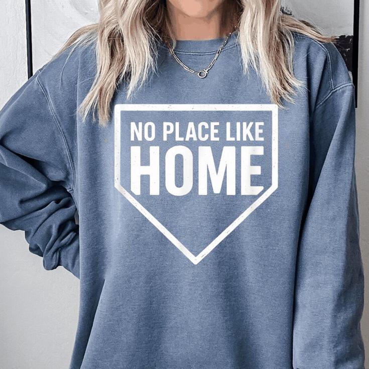 No Place Like Home Baseball Home Plate Comfort Colors Sweatshirt