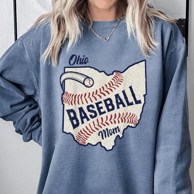 Ohio Baseball Mom Comfort Colors Sweatshirt Ohio Baseball Mom Comfort Colors Sweatshirt