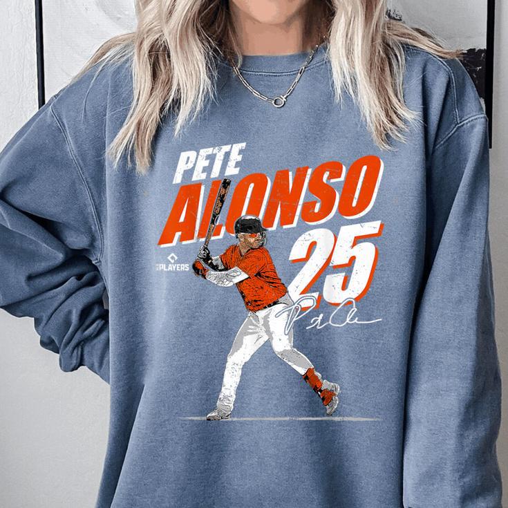 Pete Alonso Baltimore Baseball Players MLBPAL201M Comfort Colors Sweatshirt Pete Alonso Baltimore Baseball Players MLBPAL201M Comfort Colors Sweatshirt