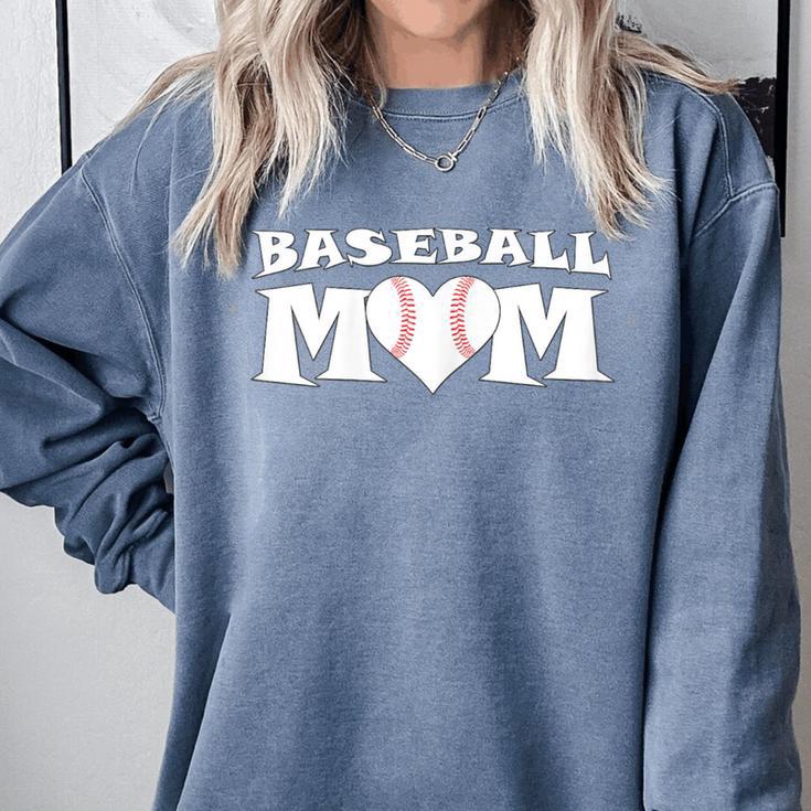 Proud Baseball Mom With Heart Game Day Comfort Colors Sweatshirt Proud Baseball Mom With Heart Game Day Comfort Colors Sweatshirt