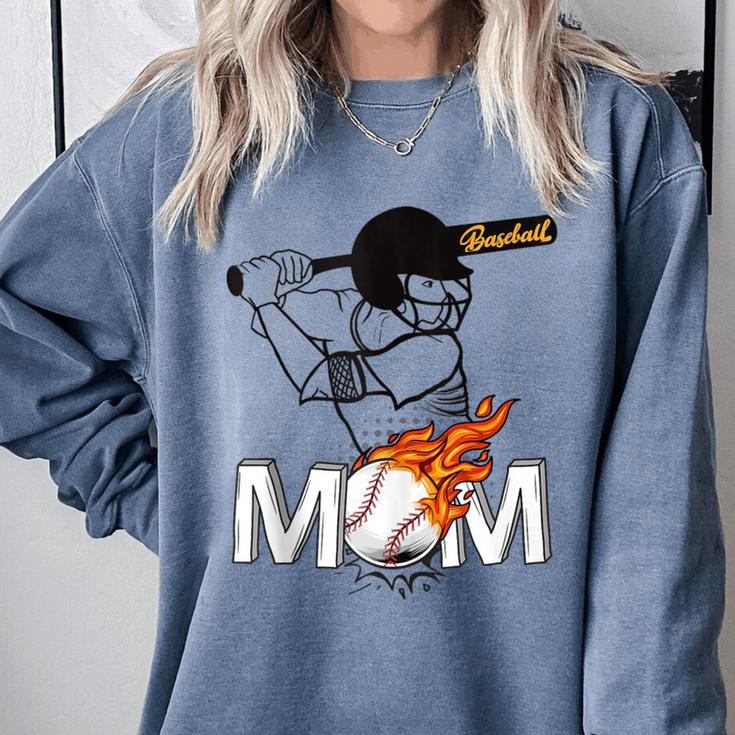 Proud Baseball MOM Sports & Softball Nostalgia Comfort Colors Sweatshirt Proud Baseball MOM Sports & Softball Nostalgia Comfort Colors Sweatshirt