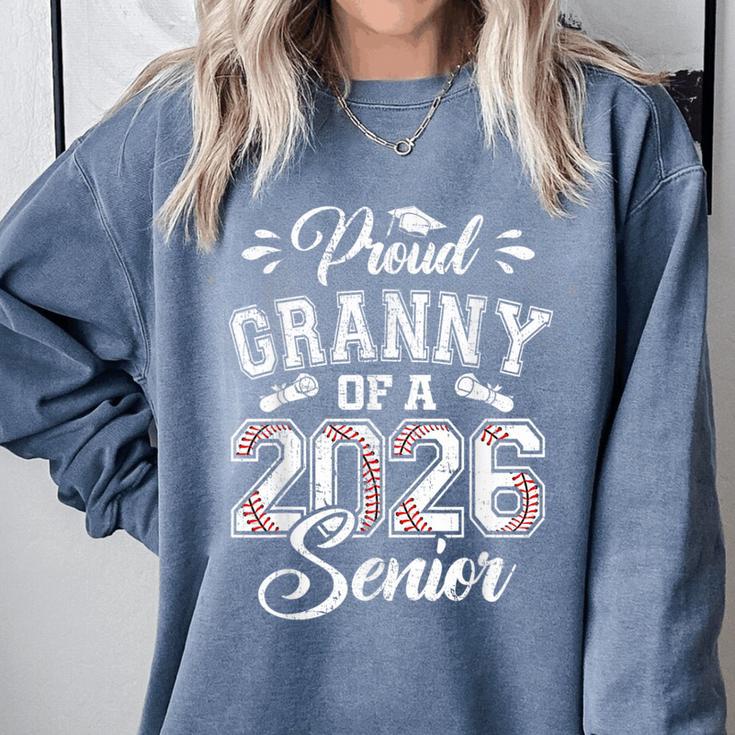 Proud Granny Of A 2026 Senior Baseball Graduate Comfort Colors Sweatshirt
