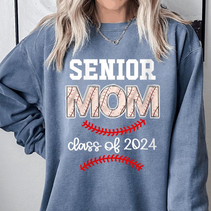 Proud Senior Baseball Mom Class Of 2024 Highschool Baseball Comfort Colors Sweatshirt